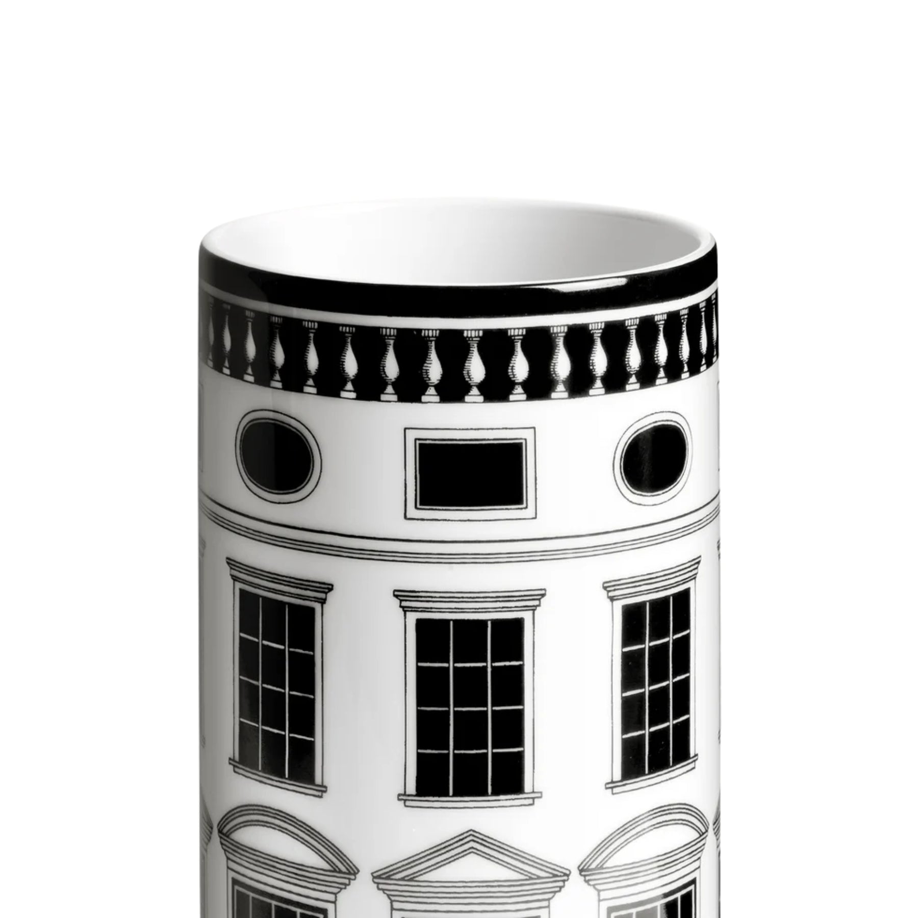 Petit vase cylindrique Fornasetti Architettura de Fornasetti | Maison Territo