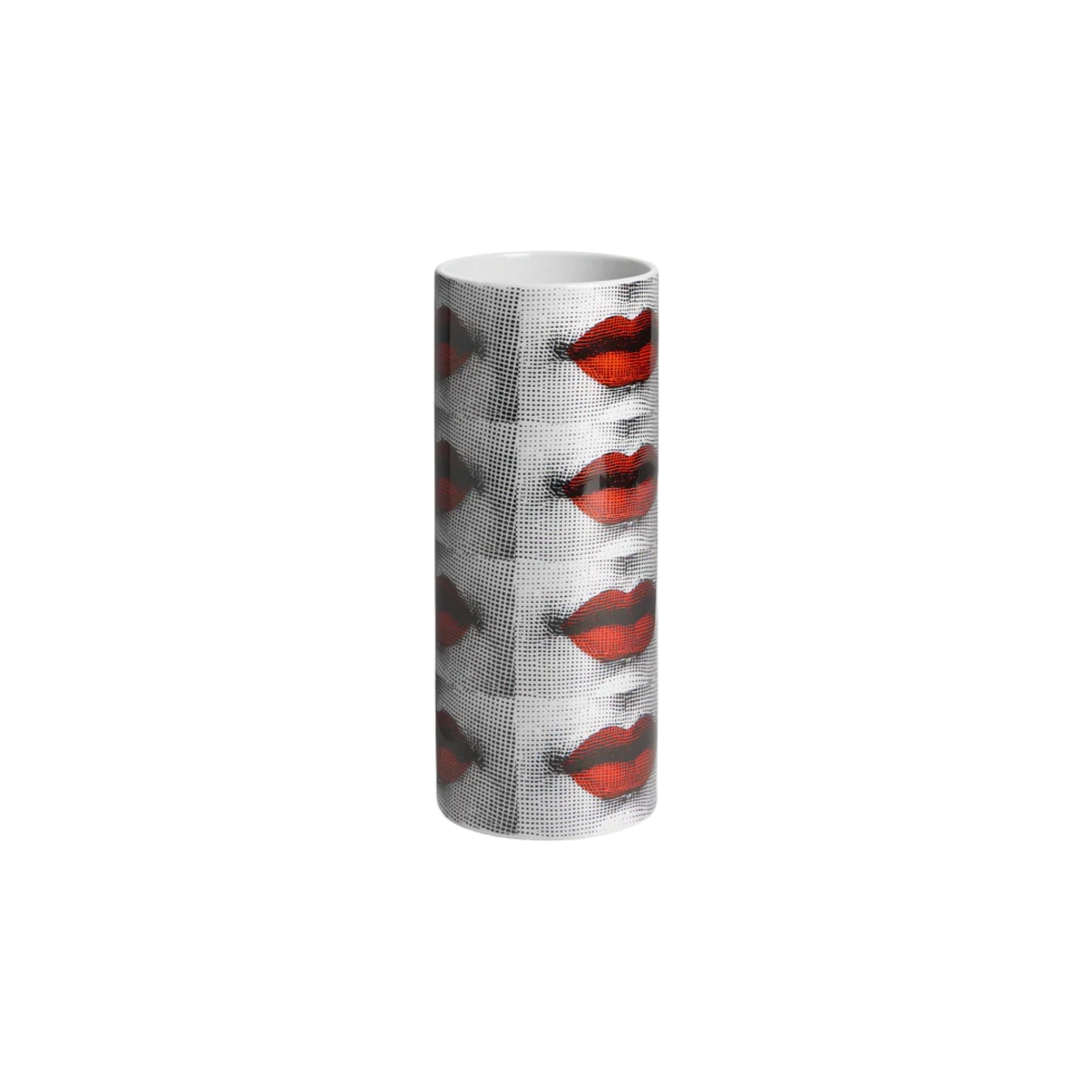 Petit vase cylindrique Fornasetti Bocche de Fornasetti | Maison Territo