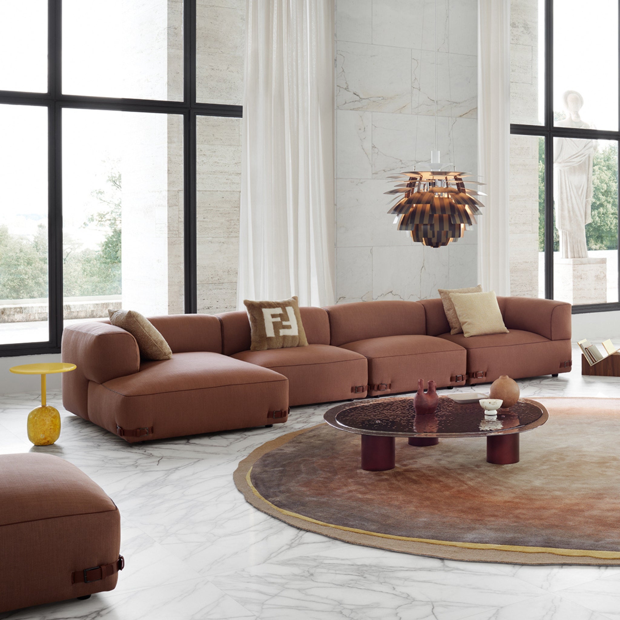 Canapé modulaire Sohoft de Fendi Casa