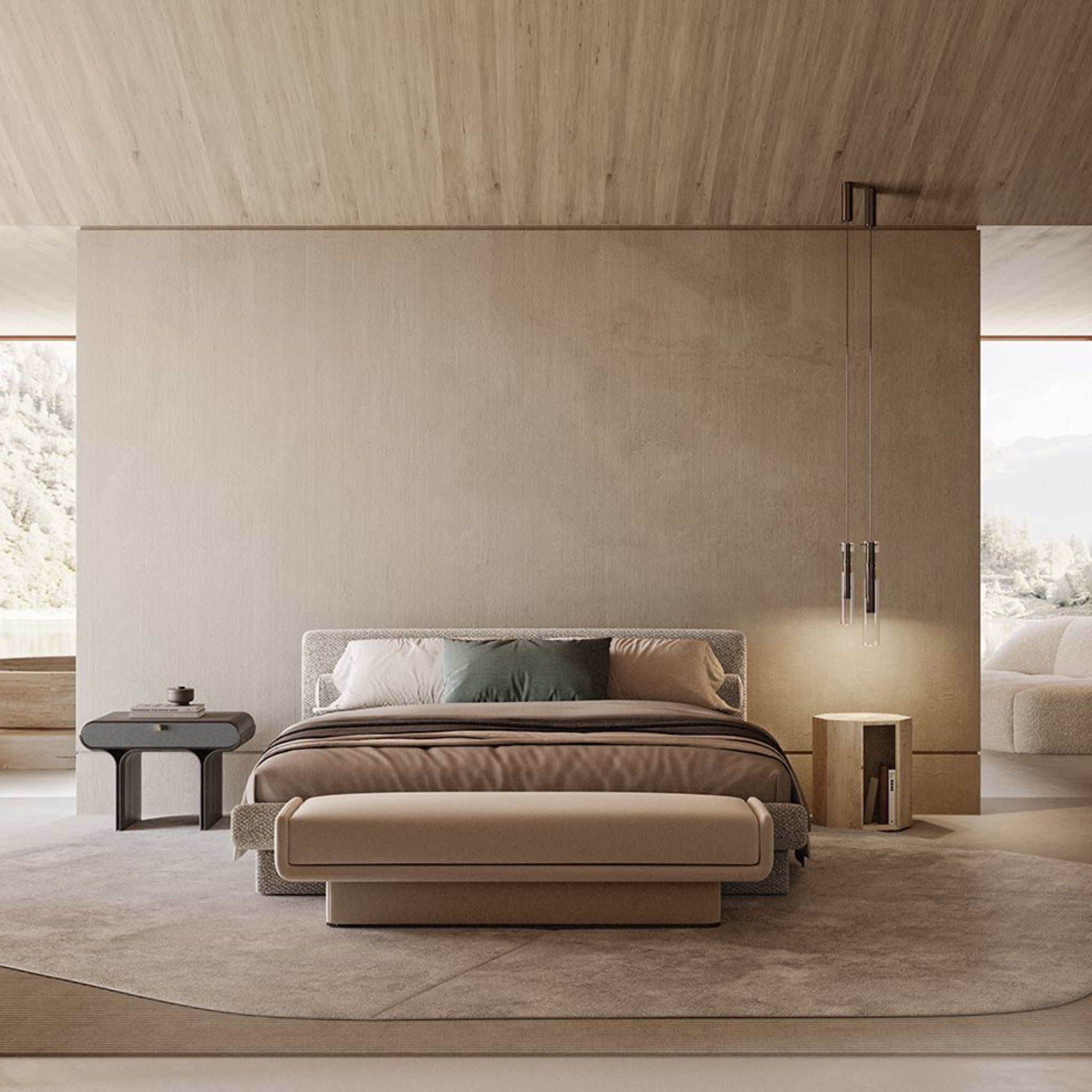 Table de chevet Stami Night par Gallotti&Radice