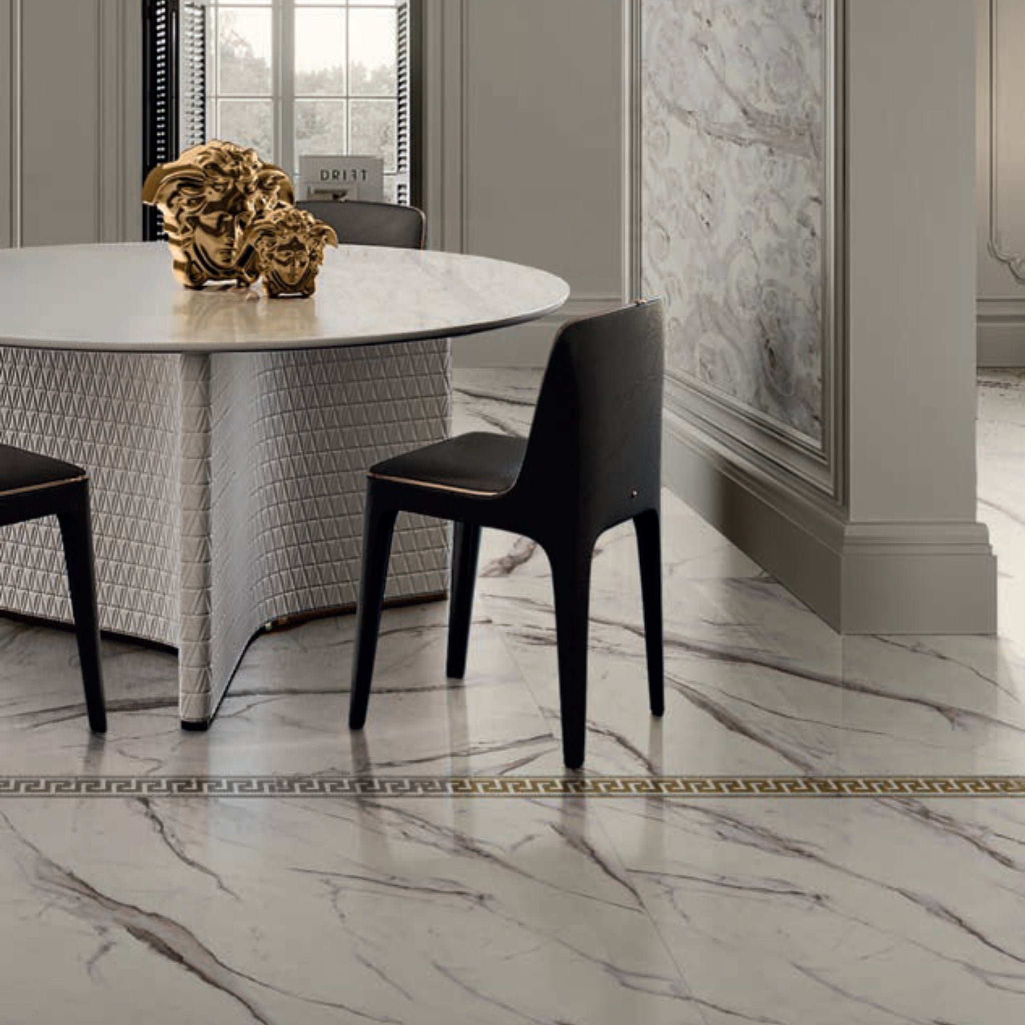 Céramique Statuario White Effet marbre de Versace Ceramics