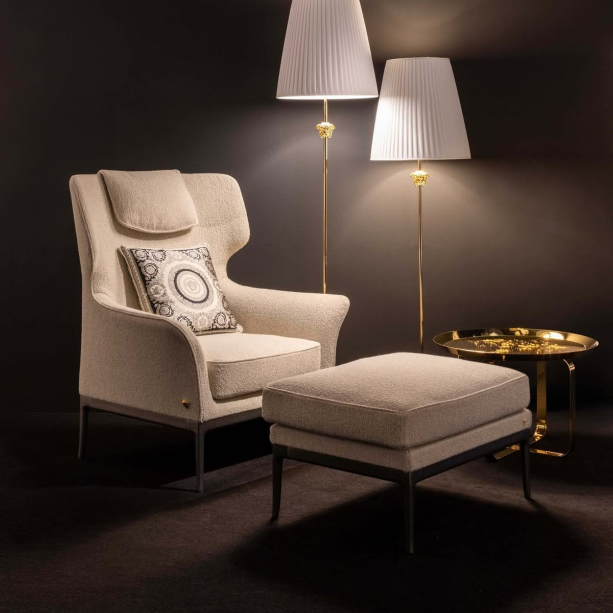 Fauteuil Stiletto Bergère de Versace Home