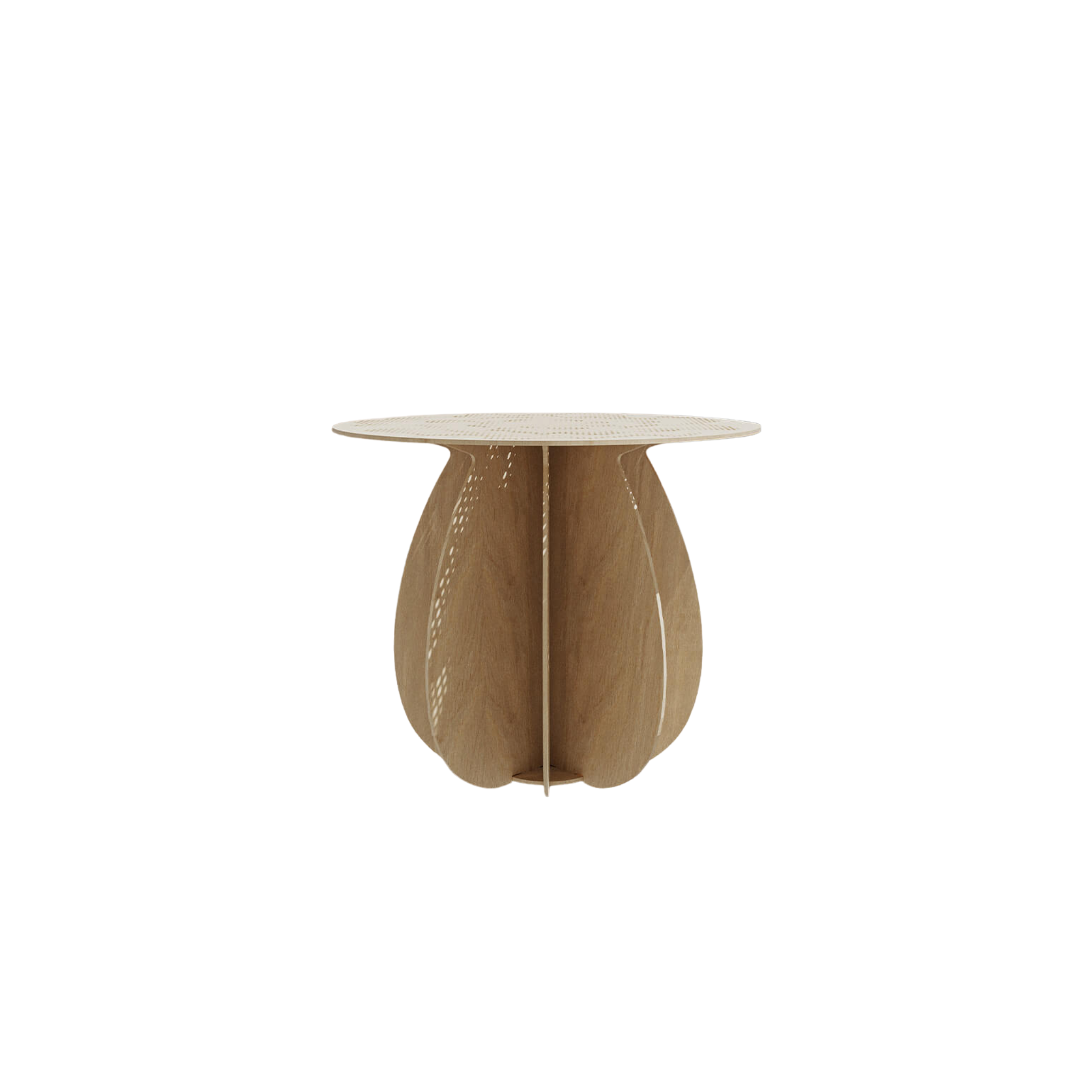 Table basse Ø60 Gardenia Wood de Ibride