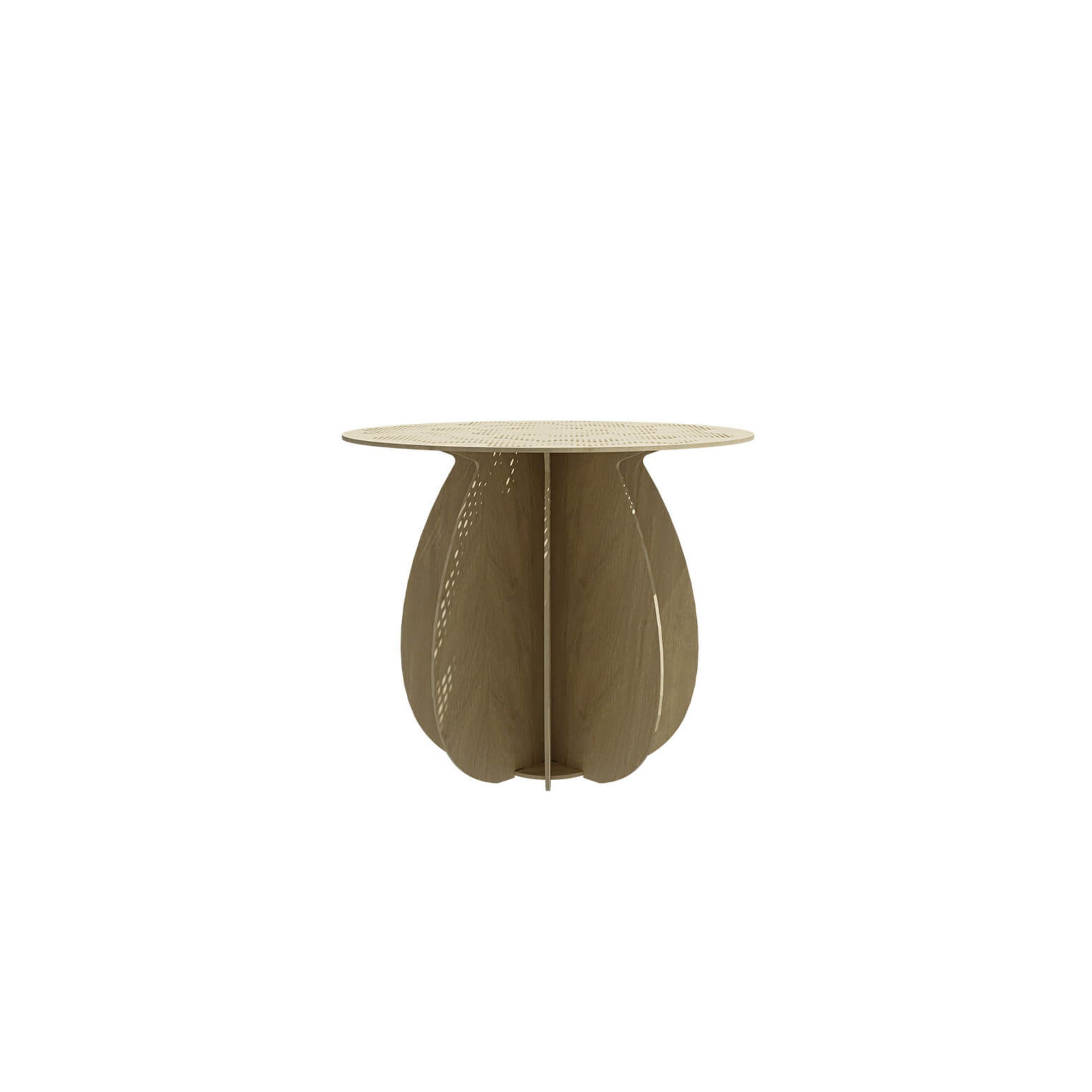 Table basse Ø60 Gardenia Wood de Ibride