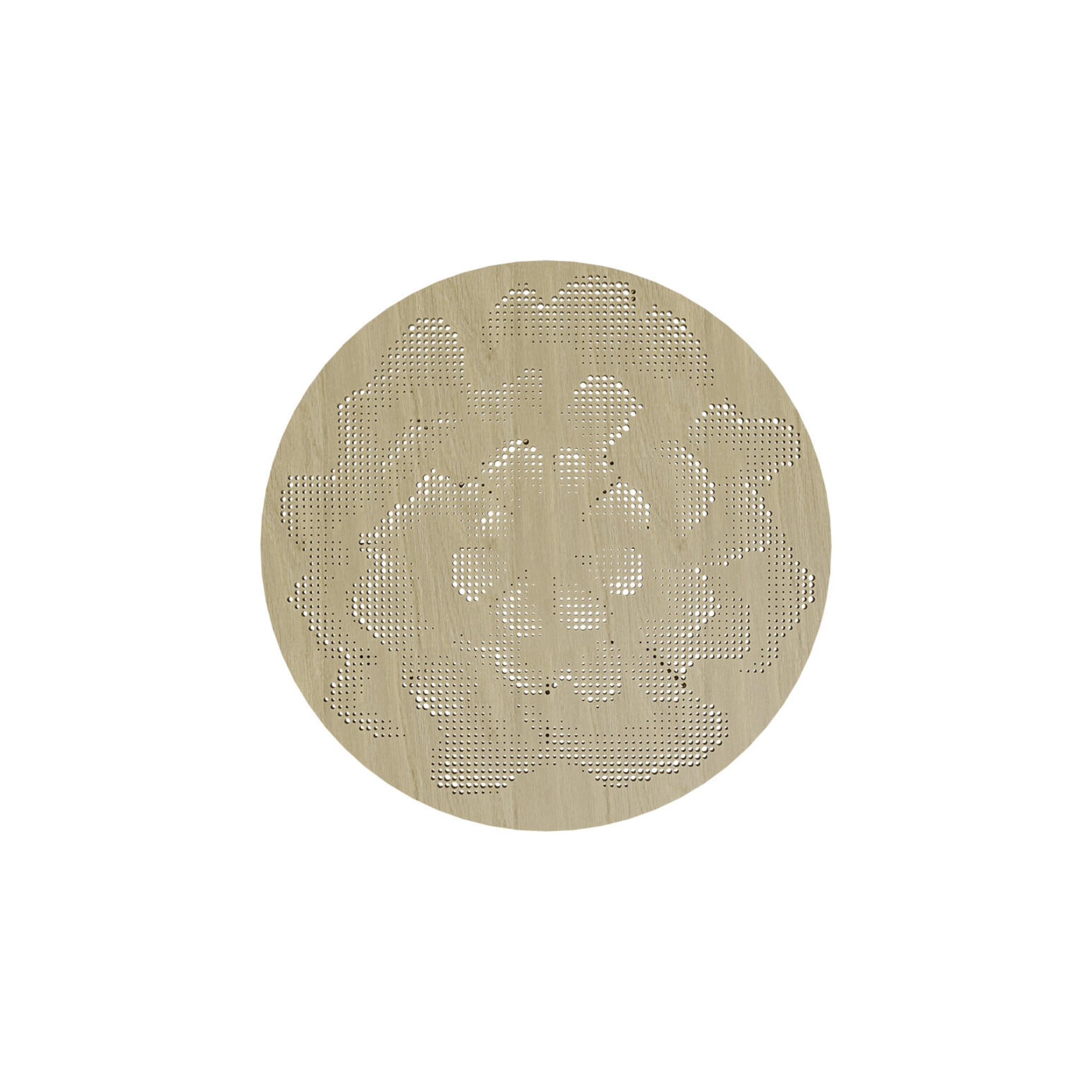 Table basse Ø60 Gardenia Wood de Ibride