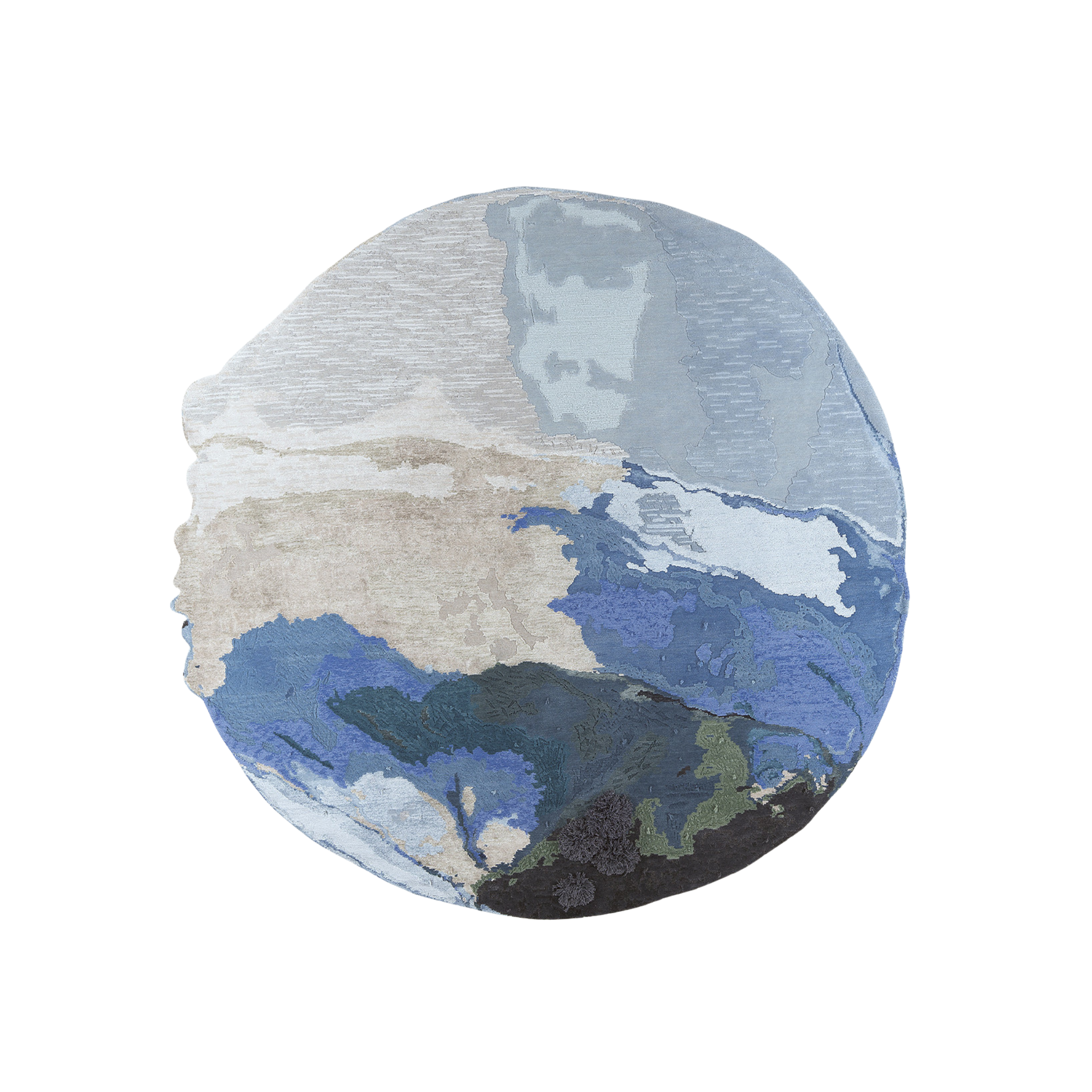 Tapis Tactile Blue par Mohebban Milano