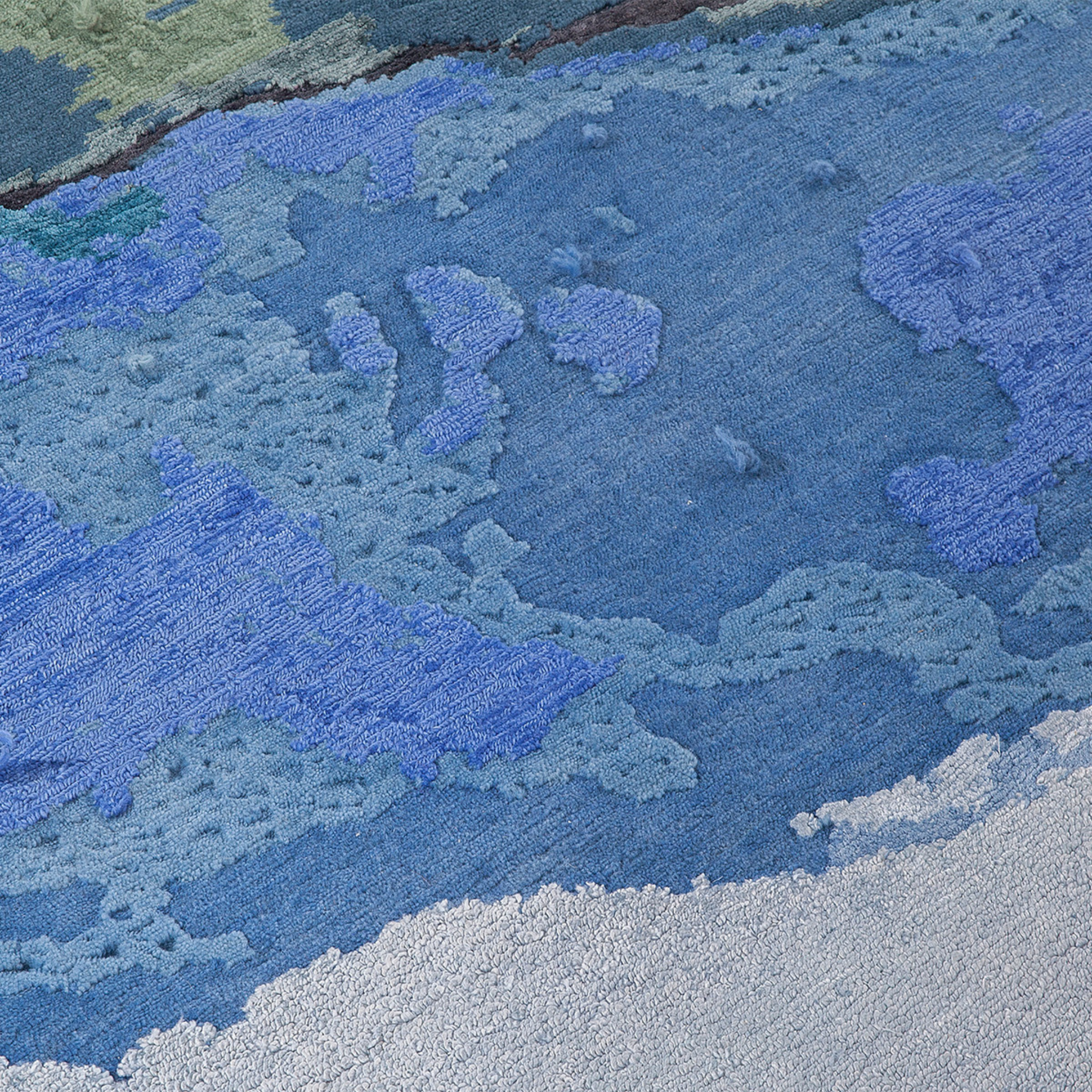 Tapis Tactile Blue par Mohebban Milano