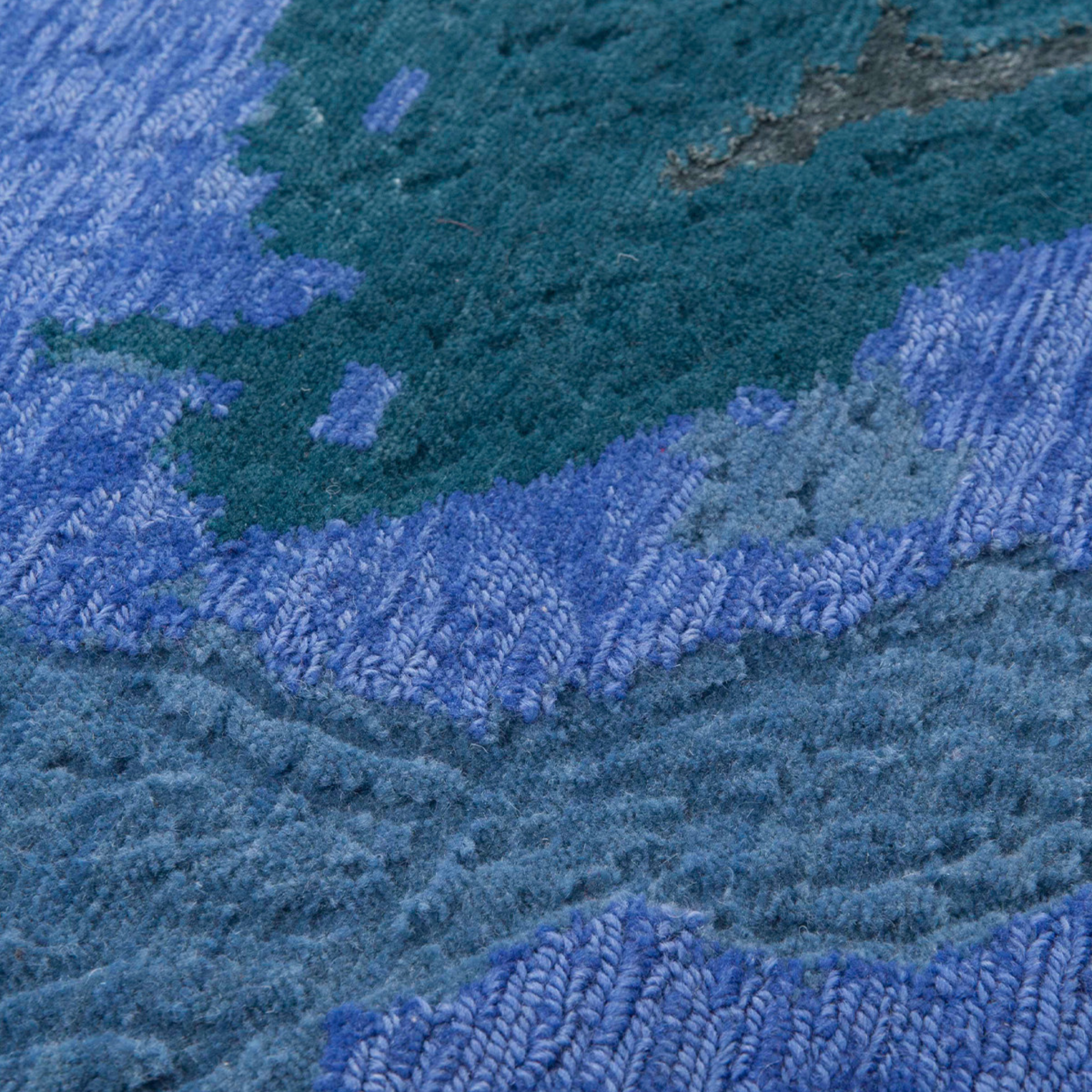 Tapis Tactile Blue par Mohebban Milano