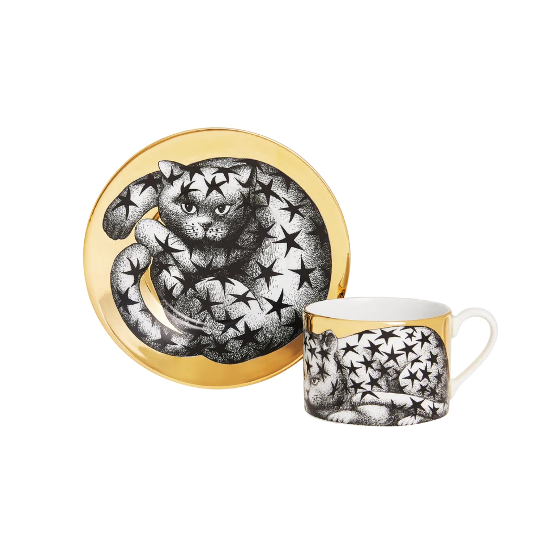 Tasse à thé Fornasetti High Fidelity Stellato de Fornasetti | Maison Territo