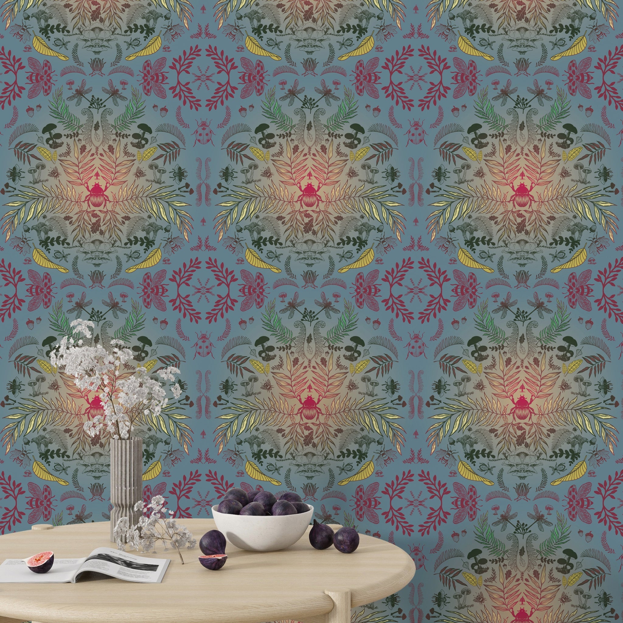 Papier peint Terrarium bleuette de Nomad Design