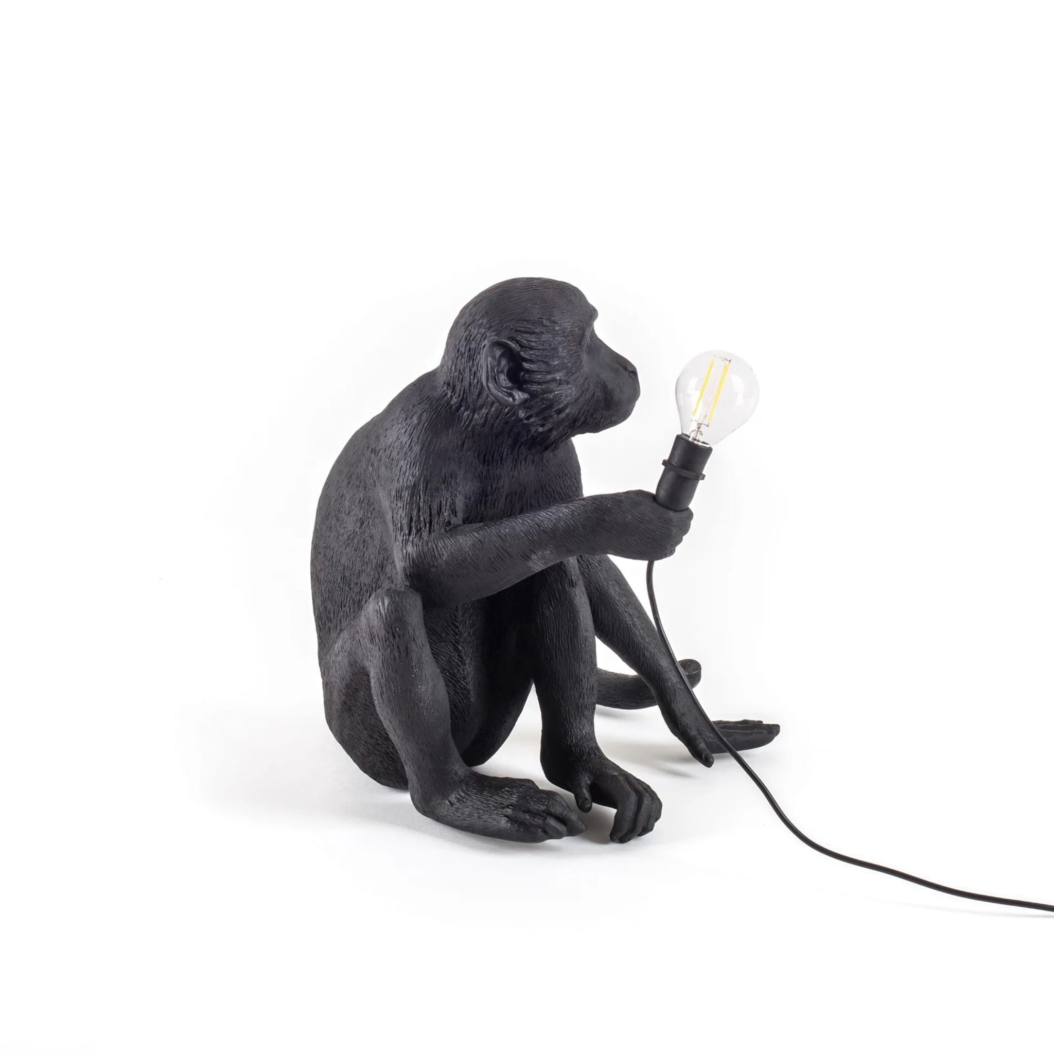 La lampe Monkey version assise noire de Seletti
