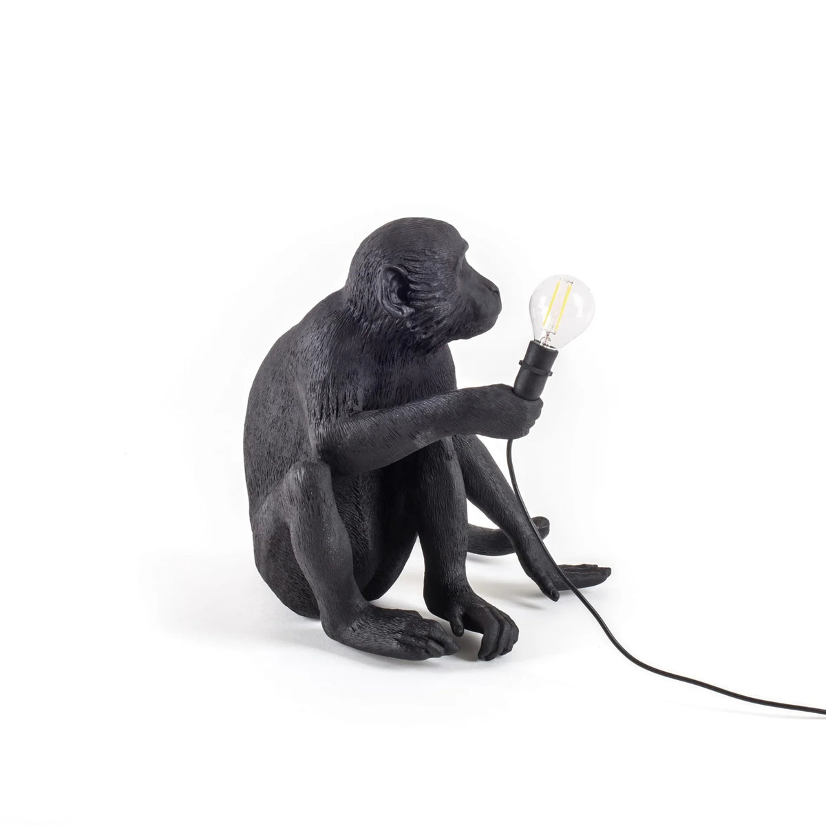 La lampe Monkey version assise noire de Seletti