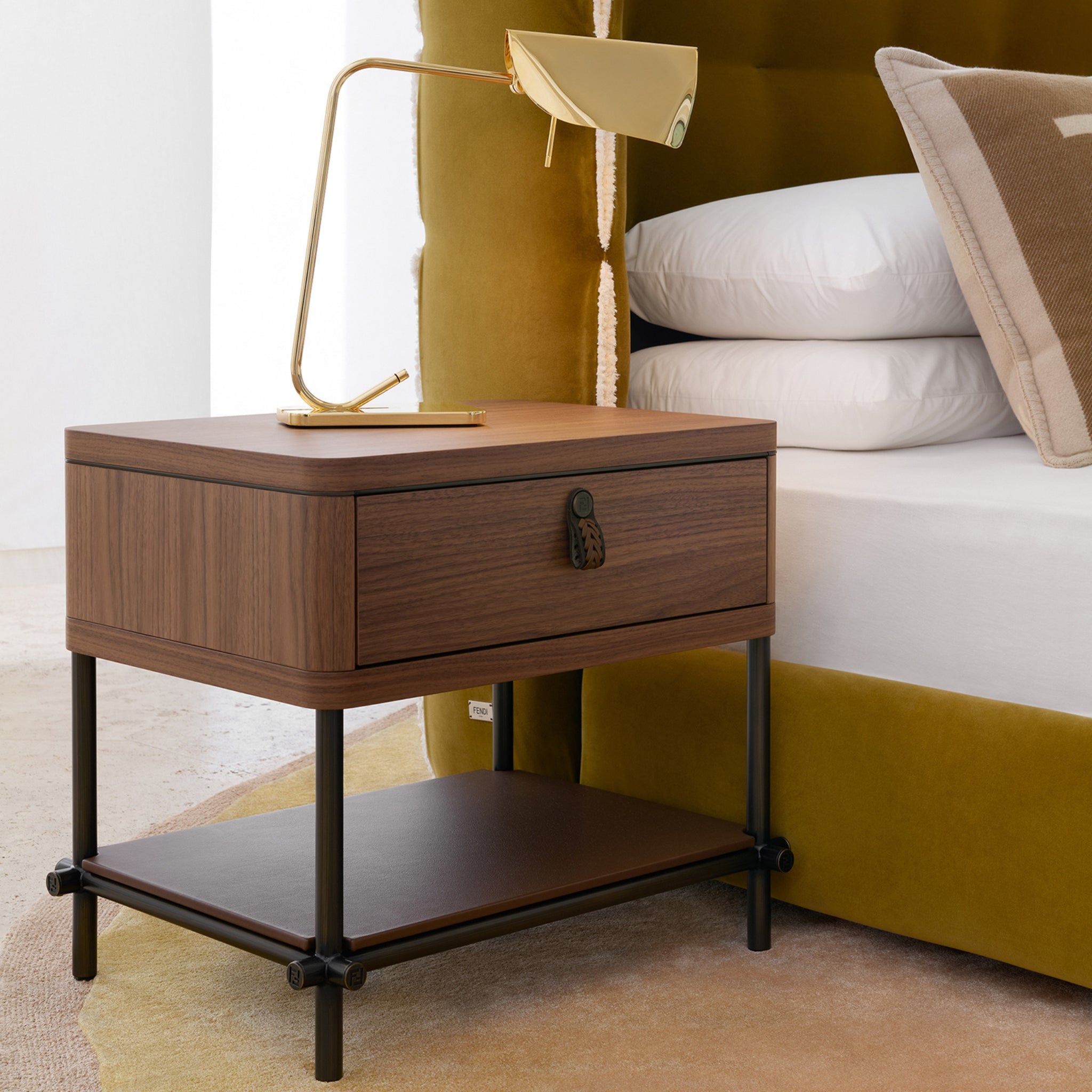 Tiretto bedside table by Fendi Casa | Maison Territo