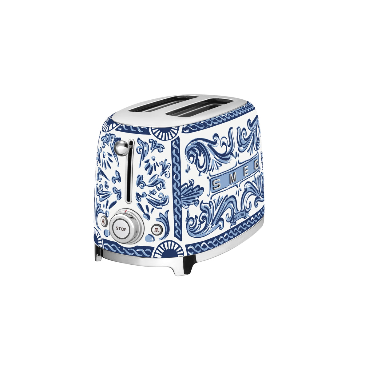 Grille-pain Blu Mediterraneo de Smeg et Dolce & Gabbana Casa