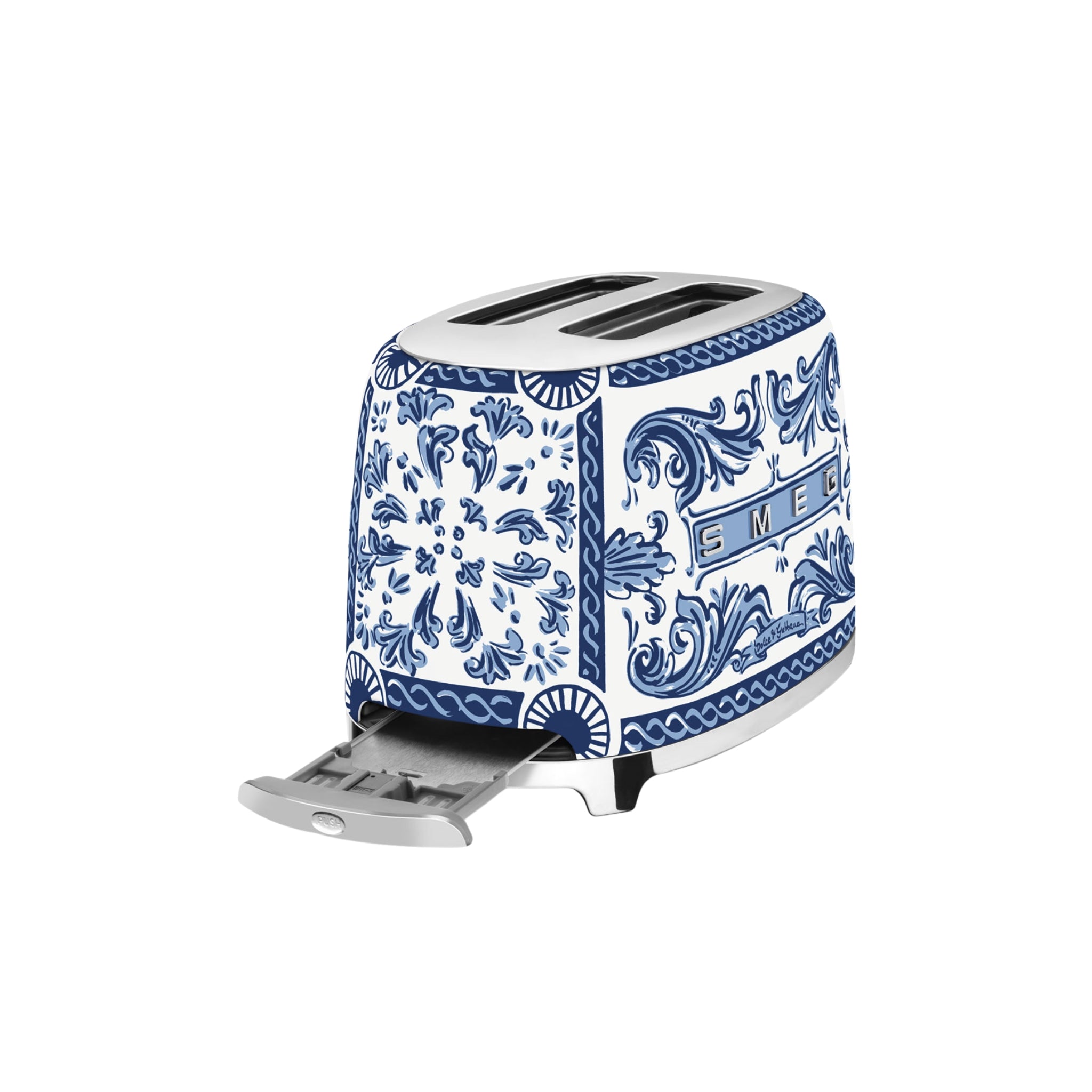 Grille-pain Blu Mediterraneo de Smeg et Dolce & Gabbana Casa