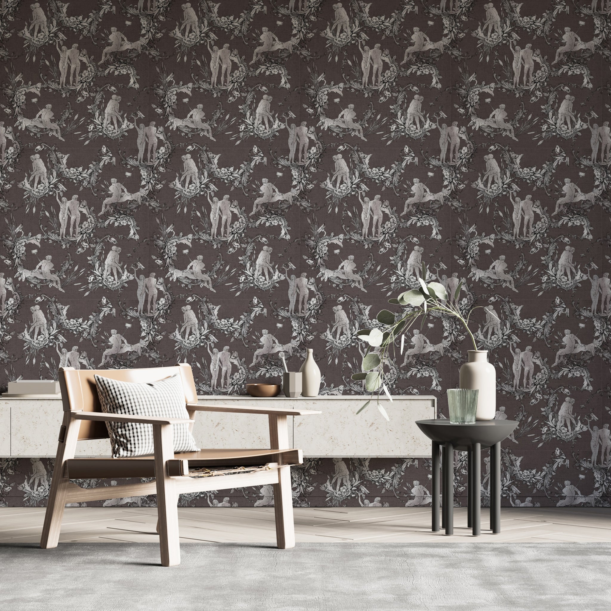 Papier peint Toile de nu brunelle de Nomad Design