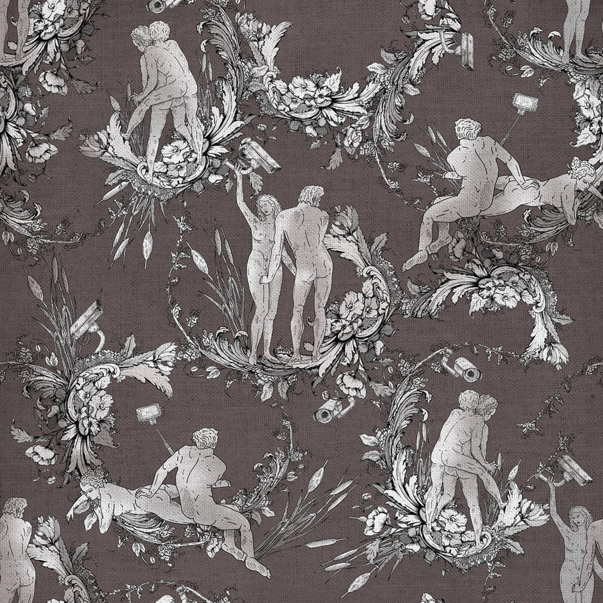 Papier peint Toile de nu brunelle de Nomad Design