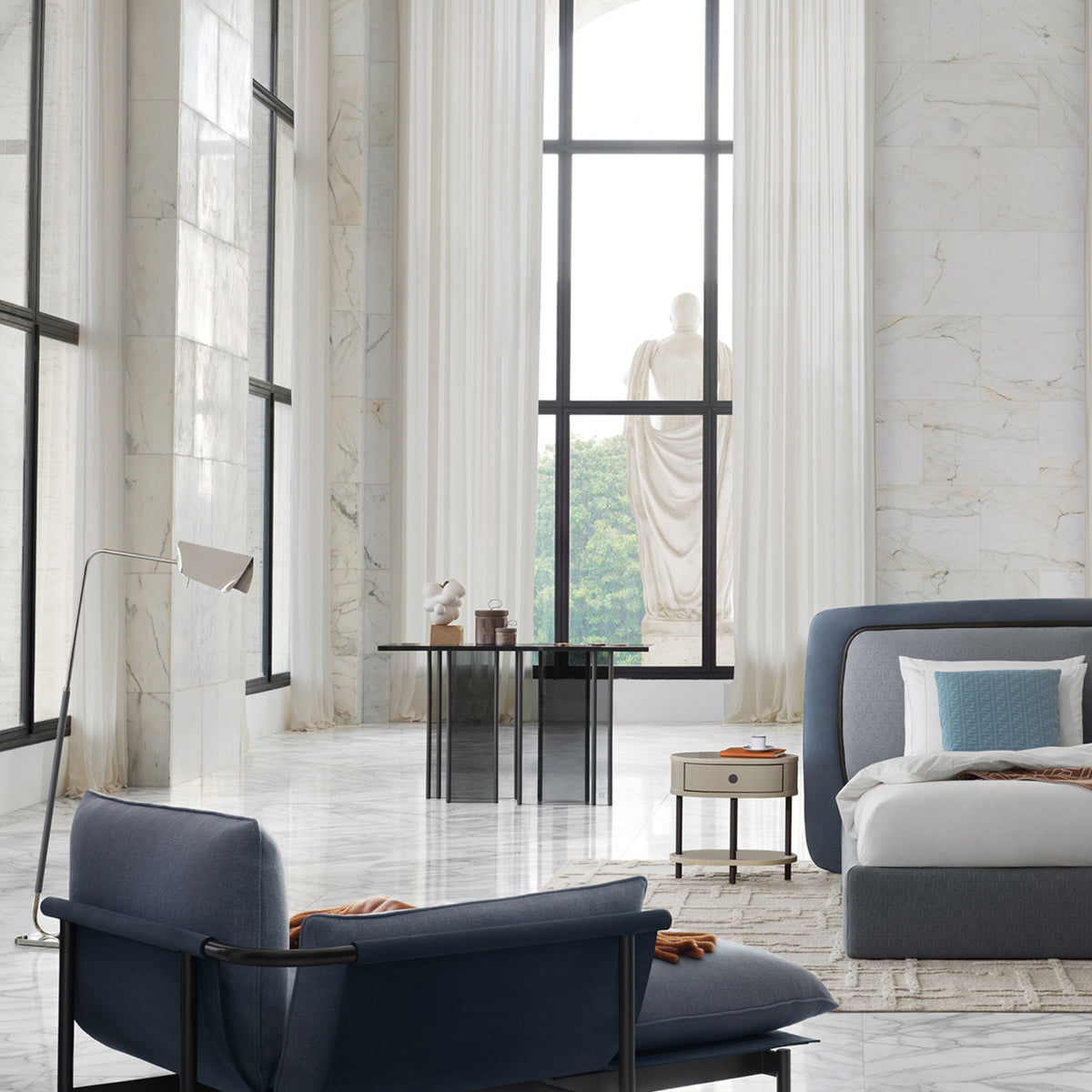 Chaise-lounge Totu de Fendi Casa