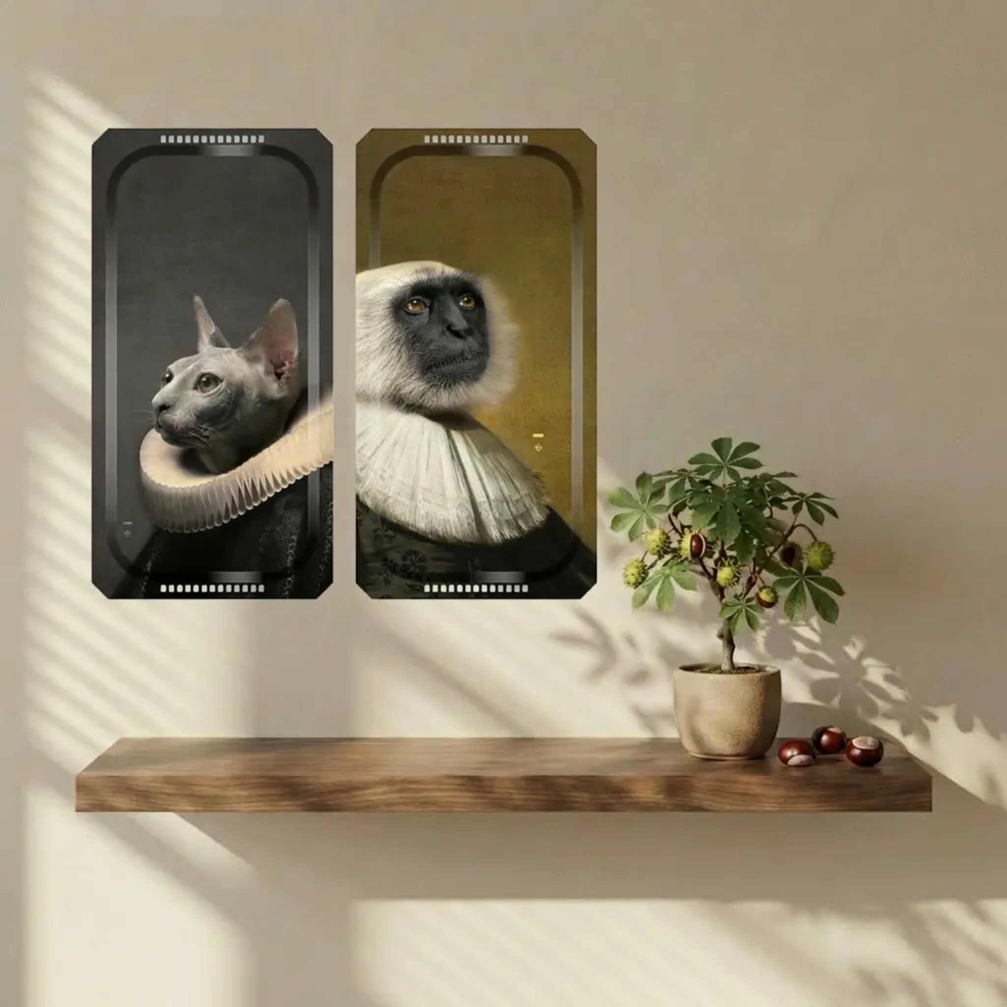Plateaux Le Singe et Le Chat Duo de Ibride | Maison Territo