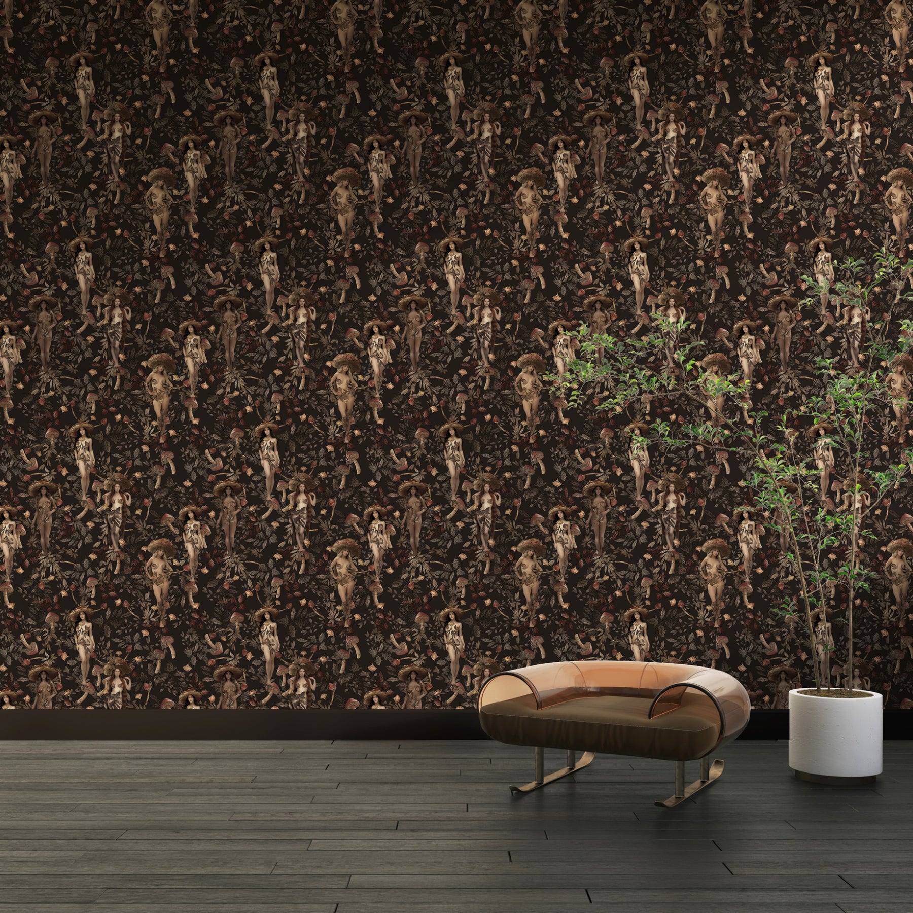 Papier peint Truffine morille de Nomad Design