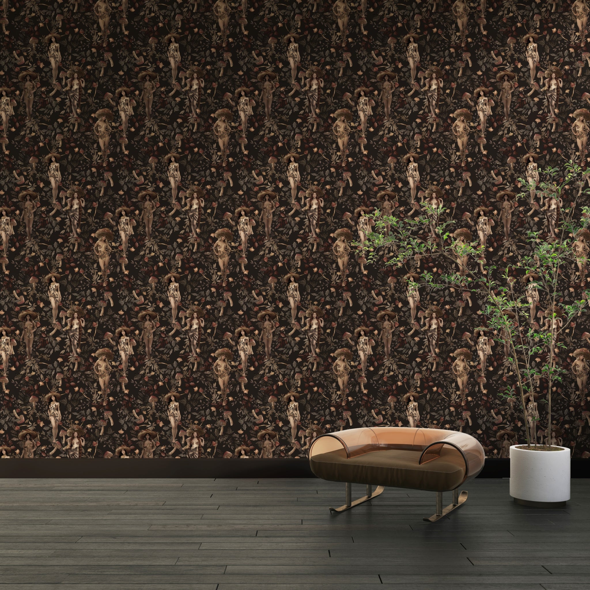 Papier peint Truffine morille de Nomad Design