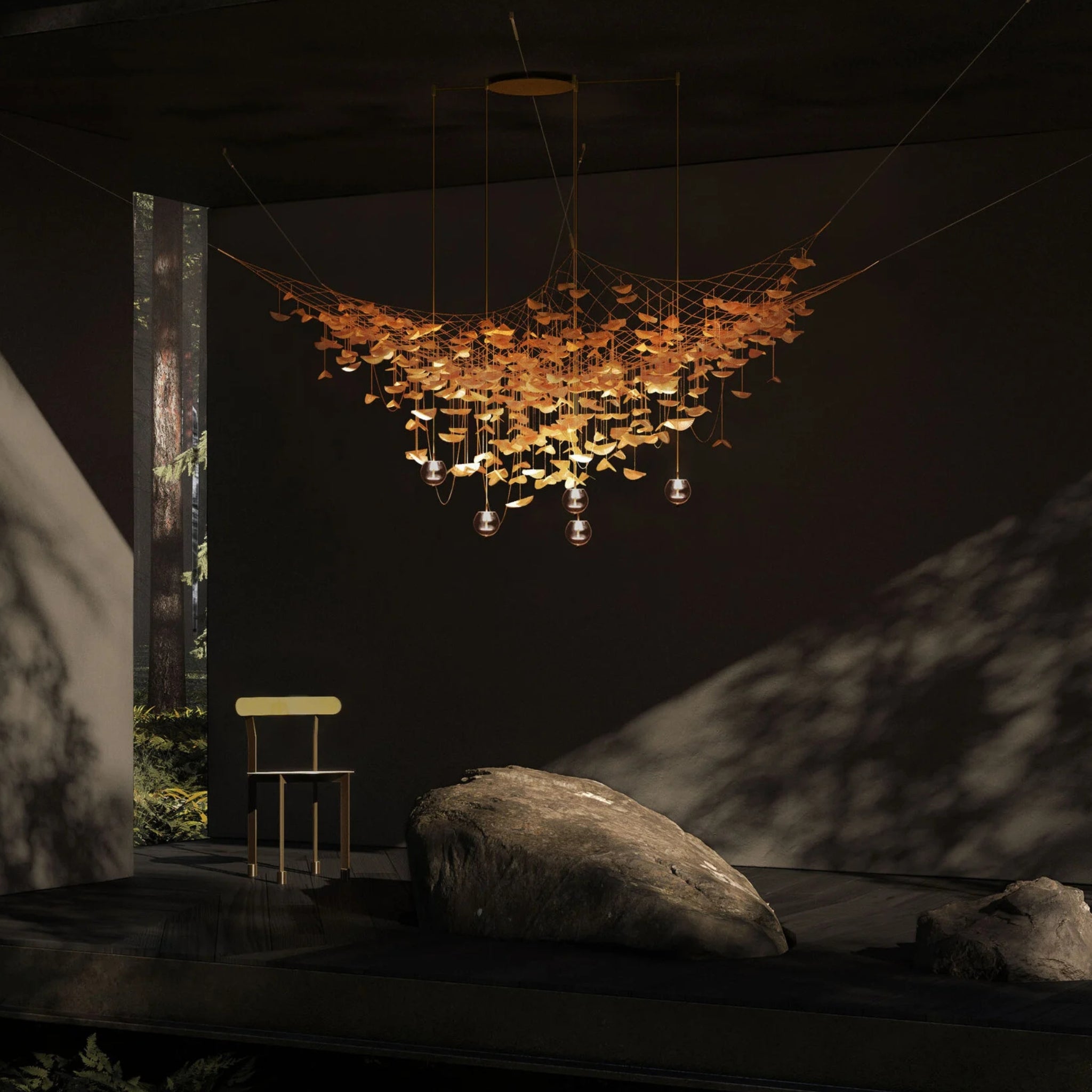 Luminaire suspendu Valse au Crépuscule de Larose Guyon