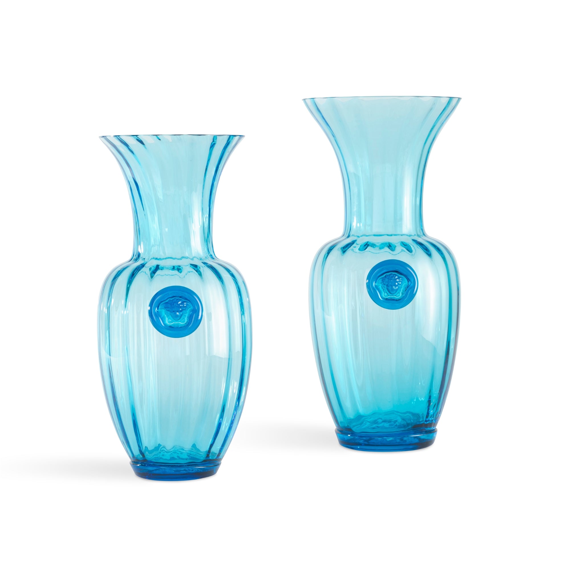 Vase Murano Atelier Silhouette bleu par Versace Home