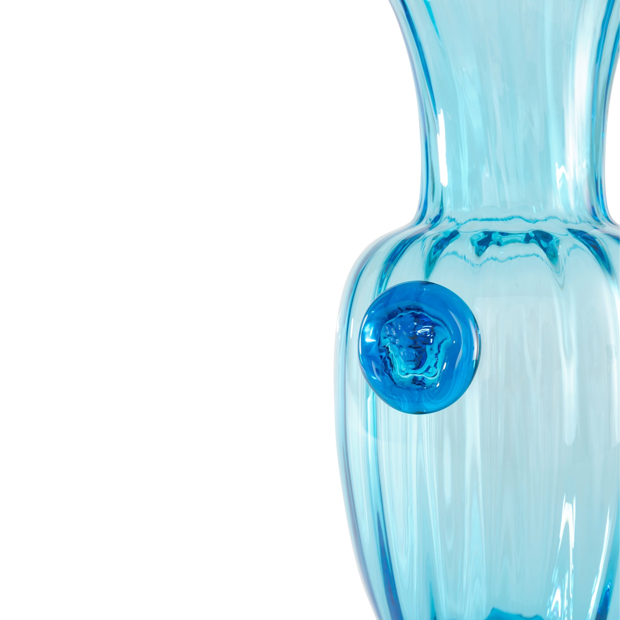Vase Murano Atelier Silhouette bleu par Versace Home