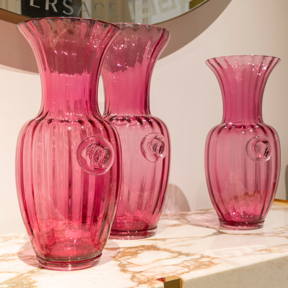 Vase Murano Atelier Silhouette Rose de Versace Home