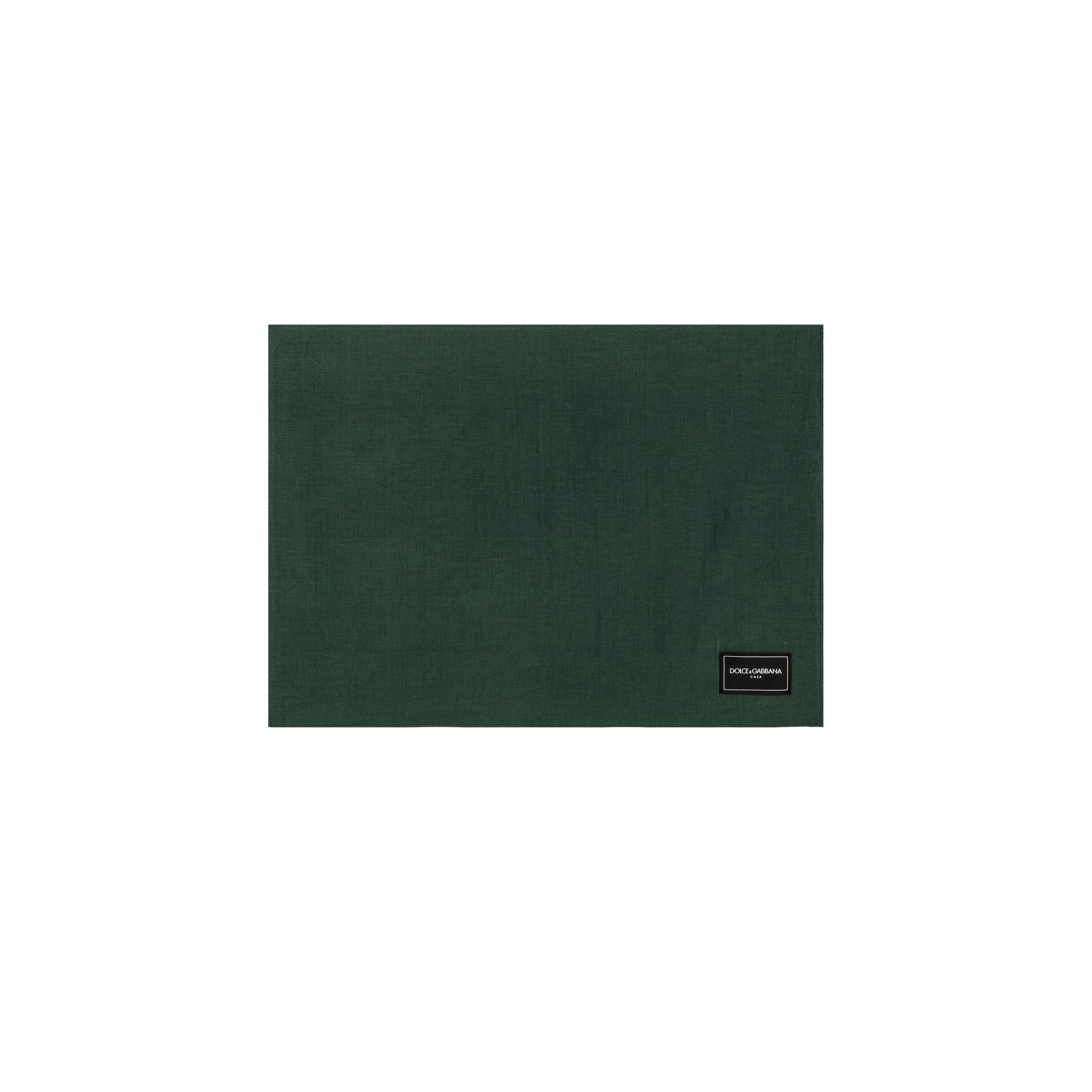 Set de nappe et sous-assiette en lin Verde Maiolica de Dolce & Gabbana Casa