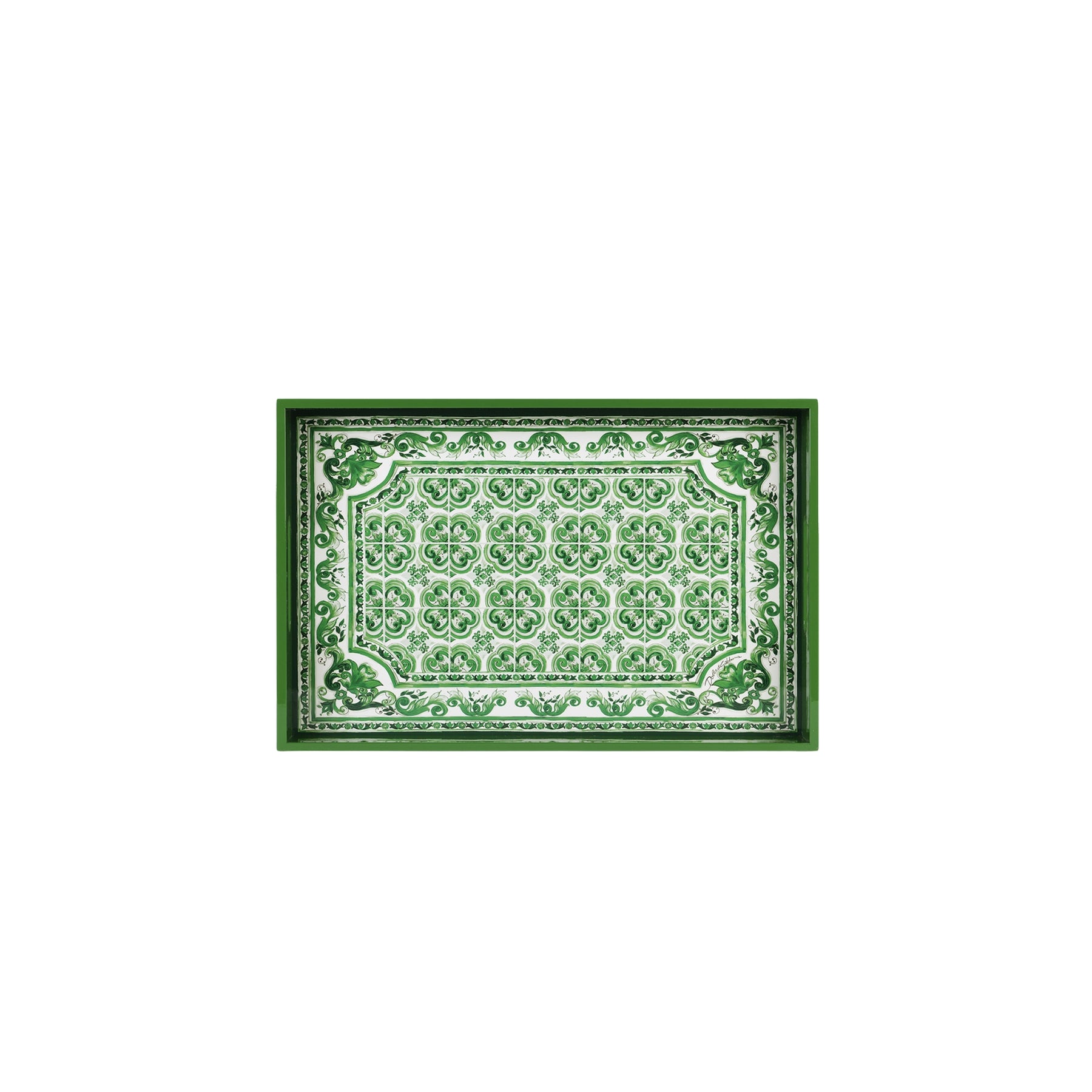 Plateau Verde Maiolica de Dolce & Gabbana Casa
