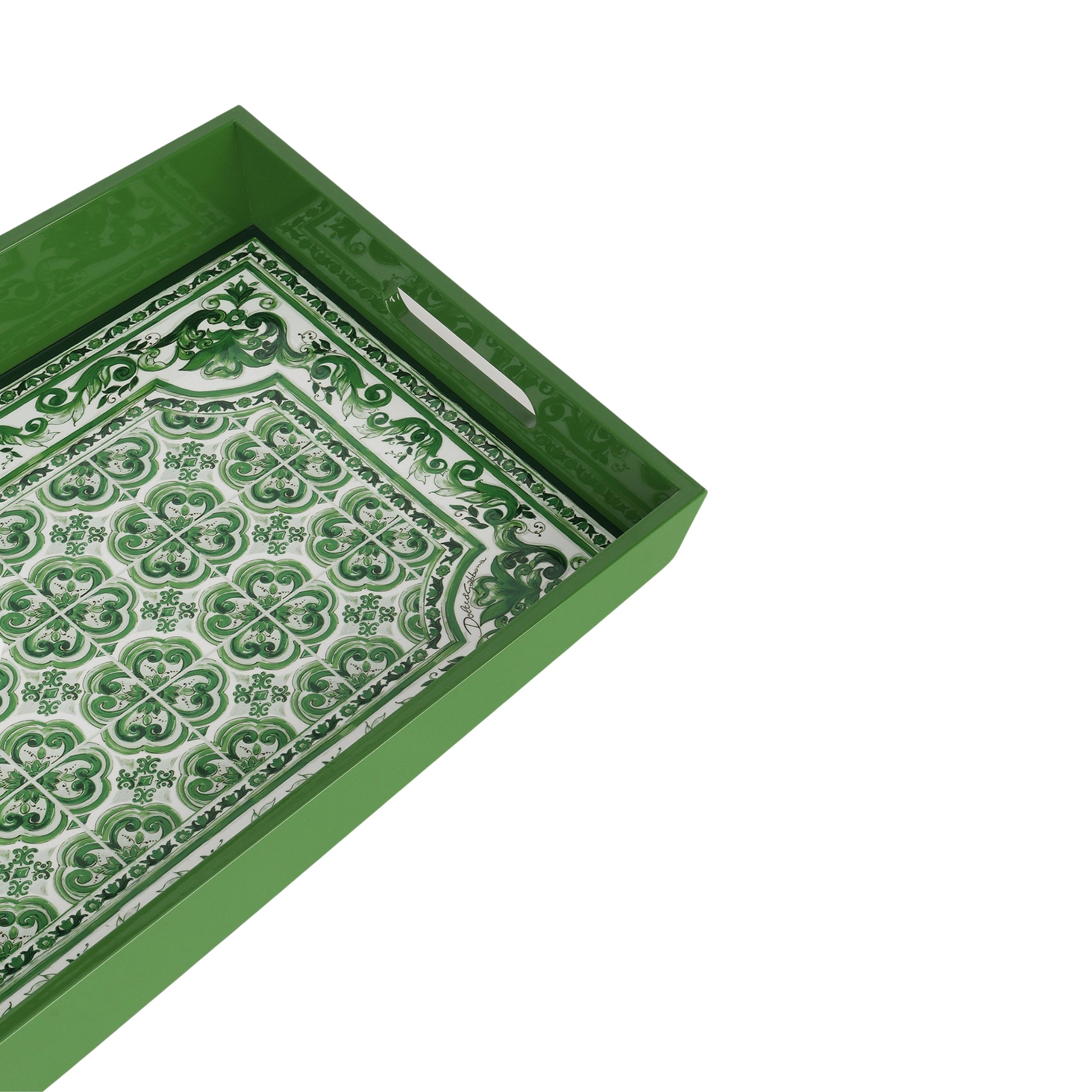 Plateau Verde Maiolica de Dolce & Gabbana Casa