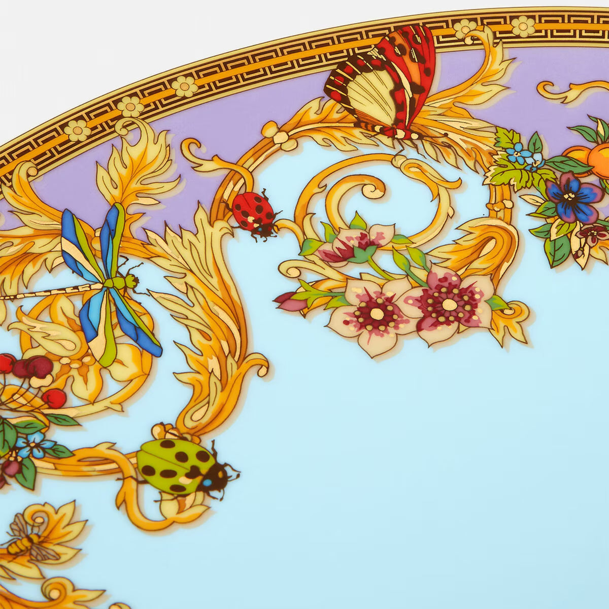 Assiette de présentation en porcelaine Le Jardin de Versace Home