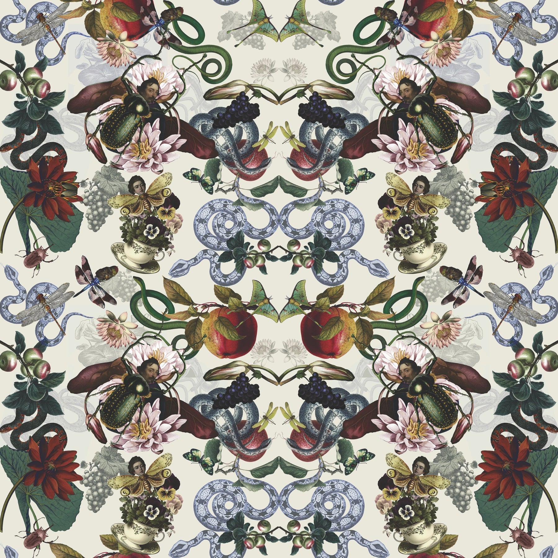 Papier peint Vivarihomme ivoire de Nomad Design