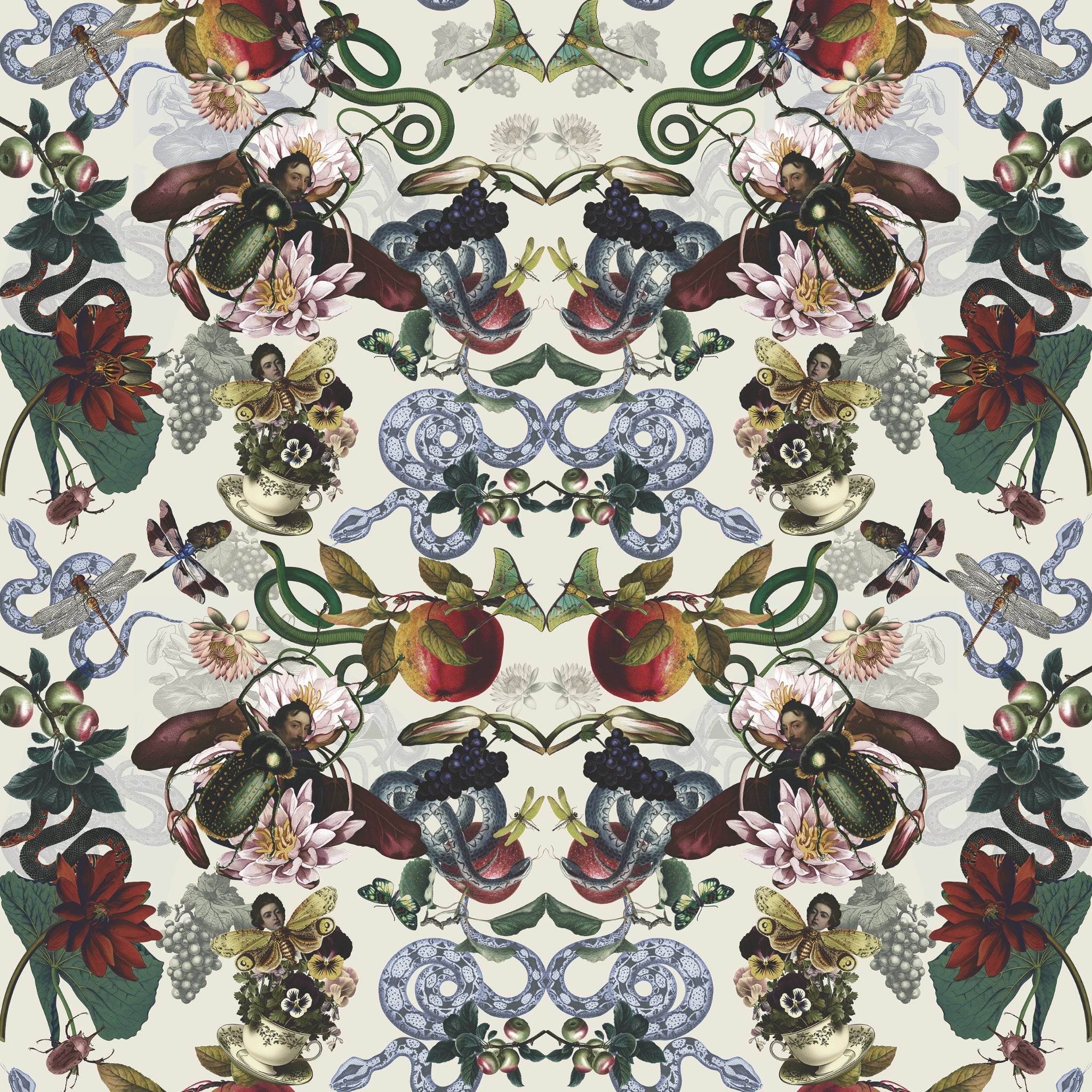 Papier peint Vivarihomme ivoire de Nomad Design