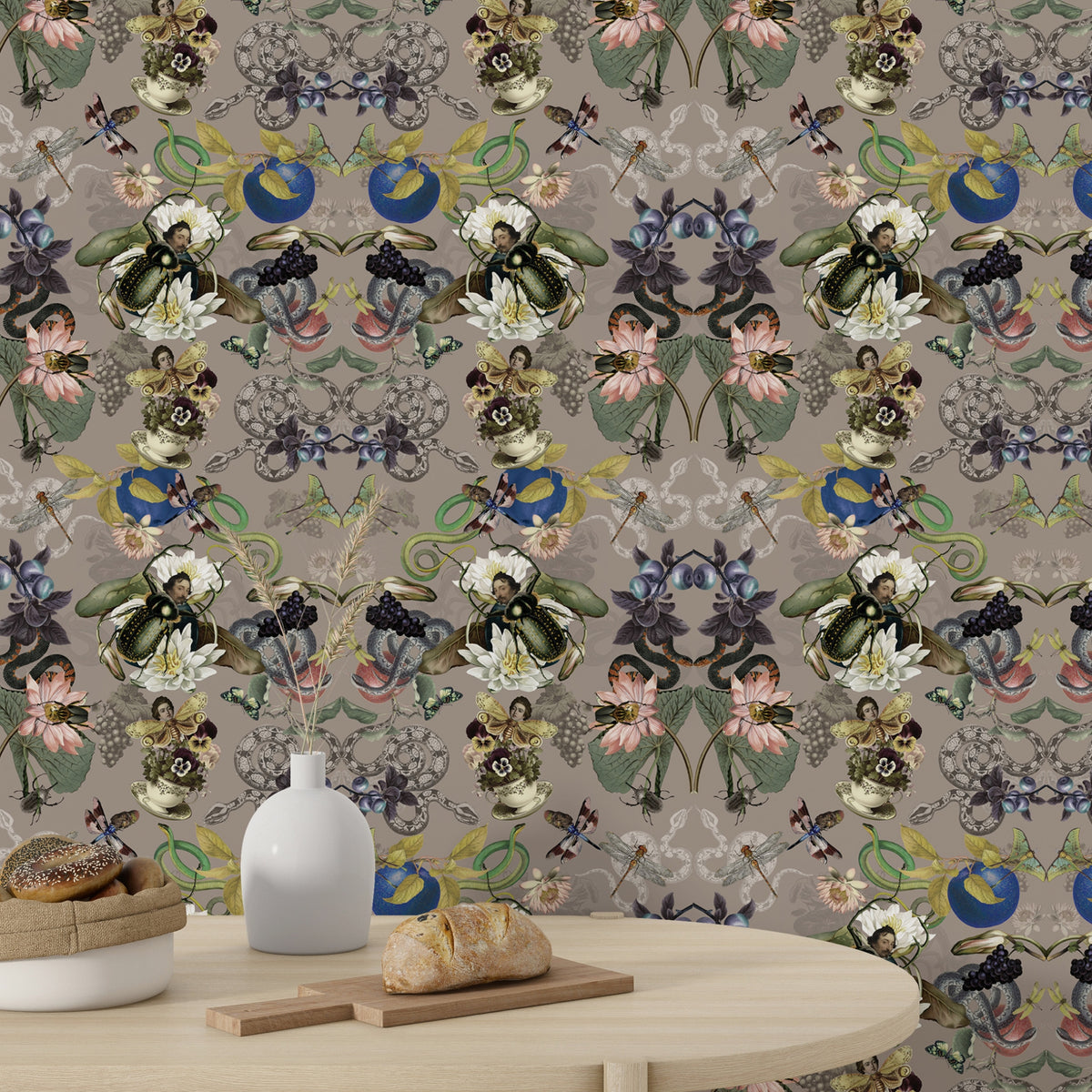 Papier peint Vivarihomme sable de Nomad Design